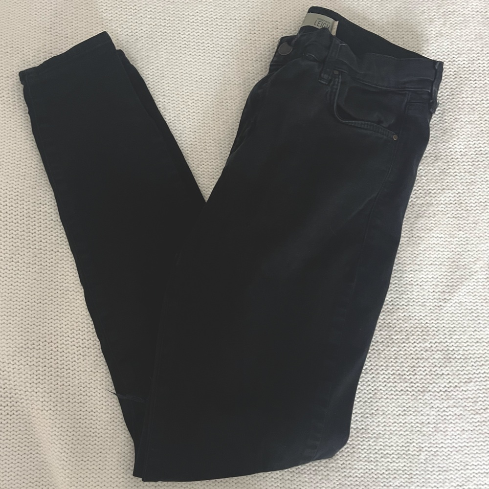 TOPSHOP moto Leigh black jeans